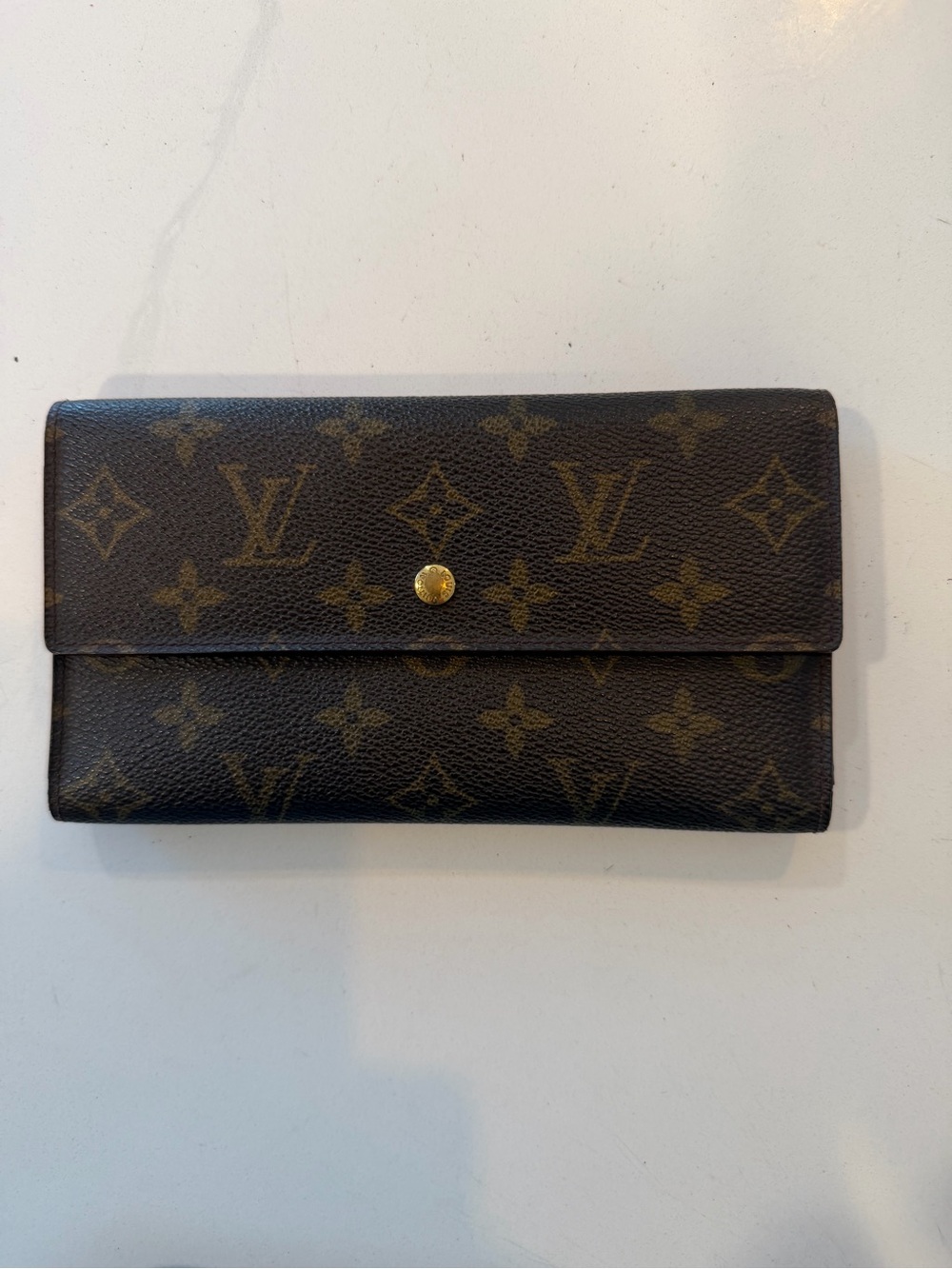 Louis Vuitton Monogram Snap Continental Wallet - Brown & Gold